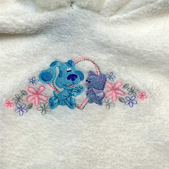 Blue’s Clues Vintage White Hooded Fleece Pullover - Picture 3 of 6